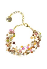 Reena Silk and Stone Bracelet, Thailand