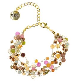 Reena Silk and Stone Bracelet, Thailand