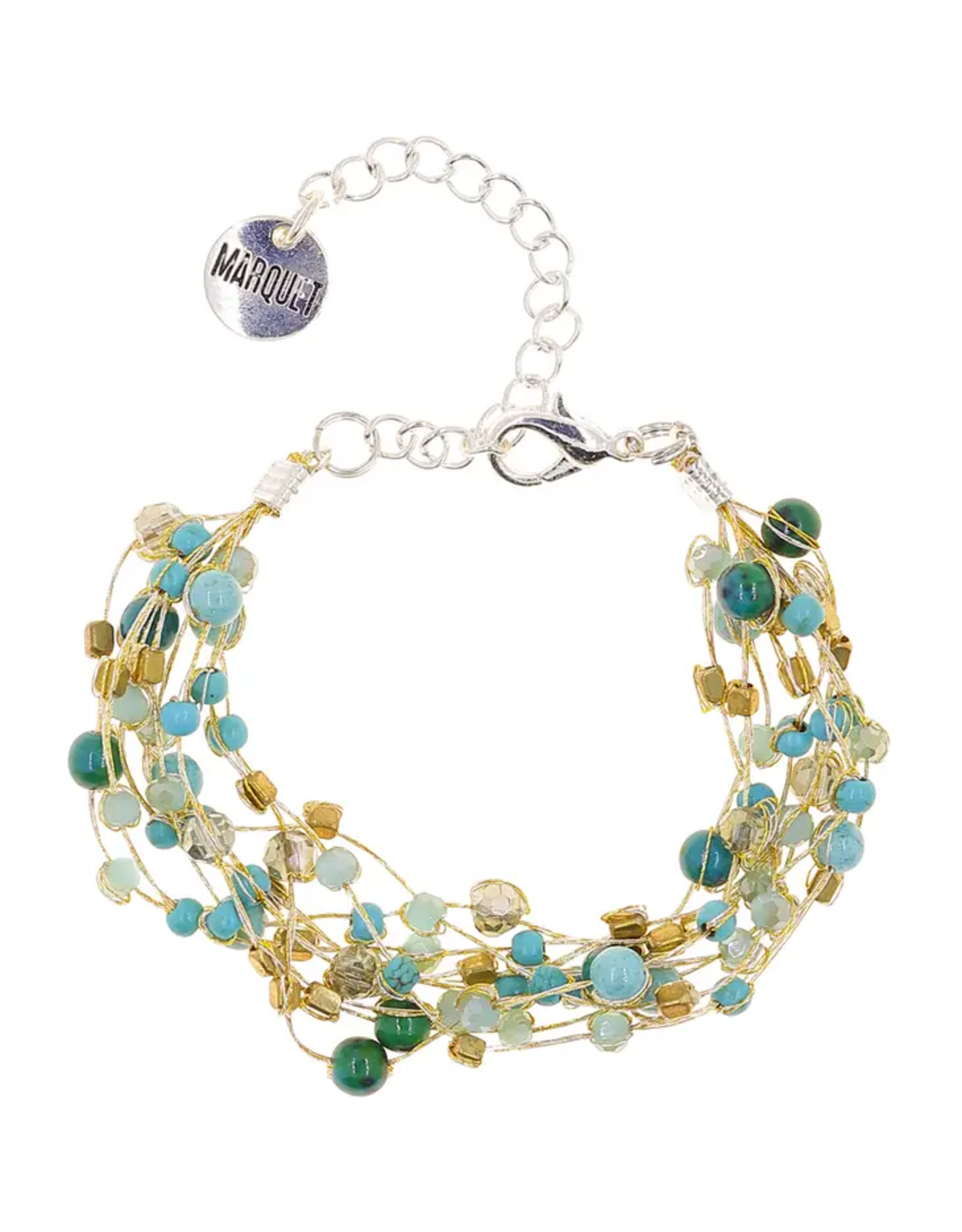Reena Silk and Stone Bracelet, Thailand