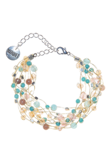 Reena Silk and Stone Bracelet, Thailand