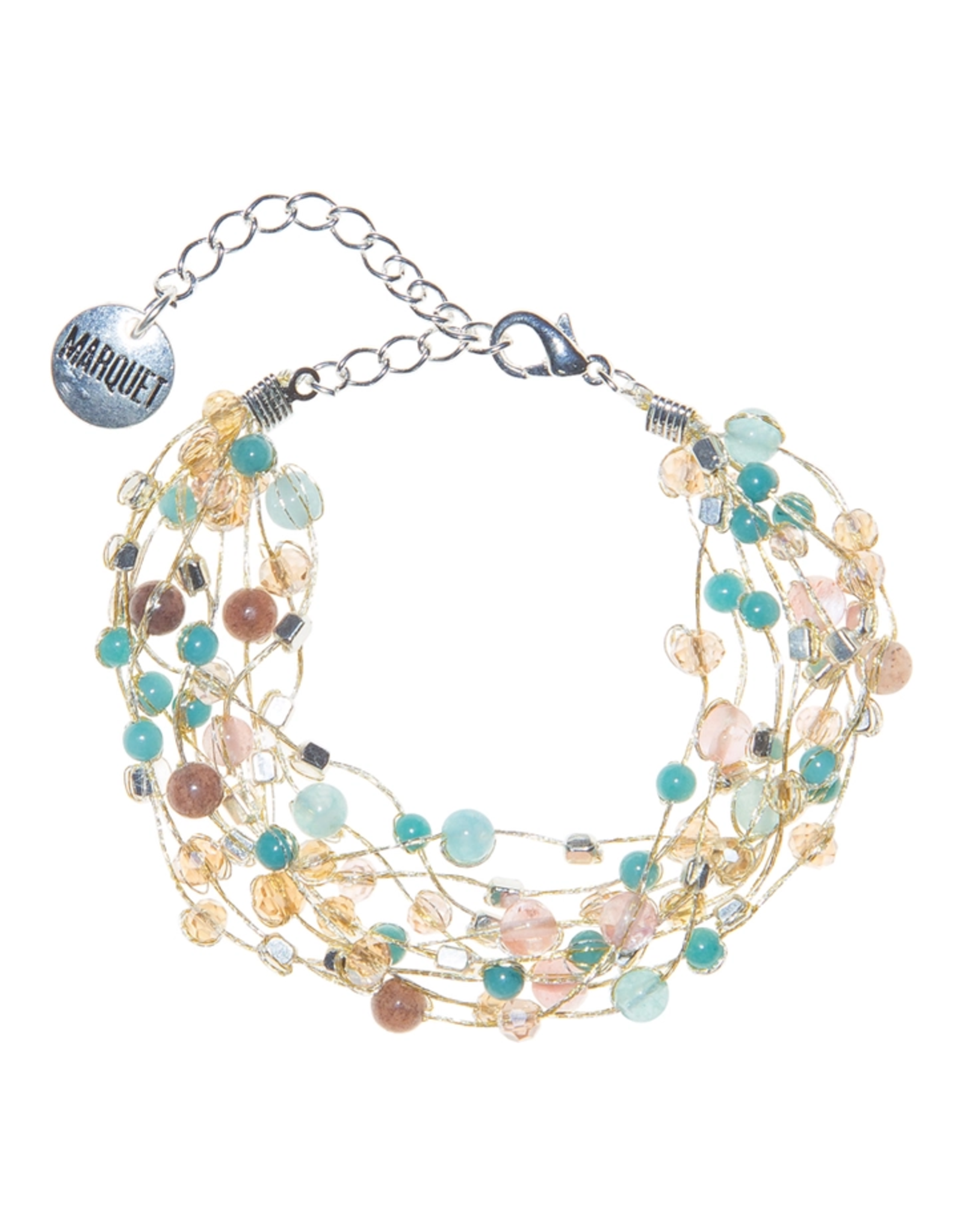 Reena Silk and Stone Bracelet, Thailand