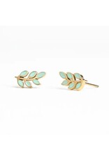 Rowen Stud Earrings in Mint, Asia