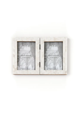 Artemis 4x6 Double Hinged Picture Frame - Handcrafted Bone, India