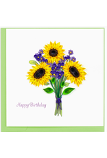 Trade roots Sunflower Birthday Quilling Card, Vietnam