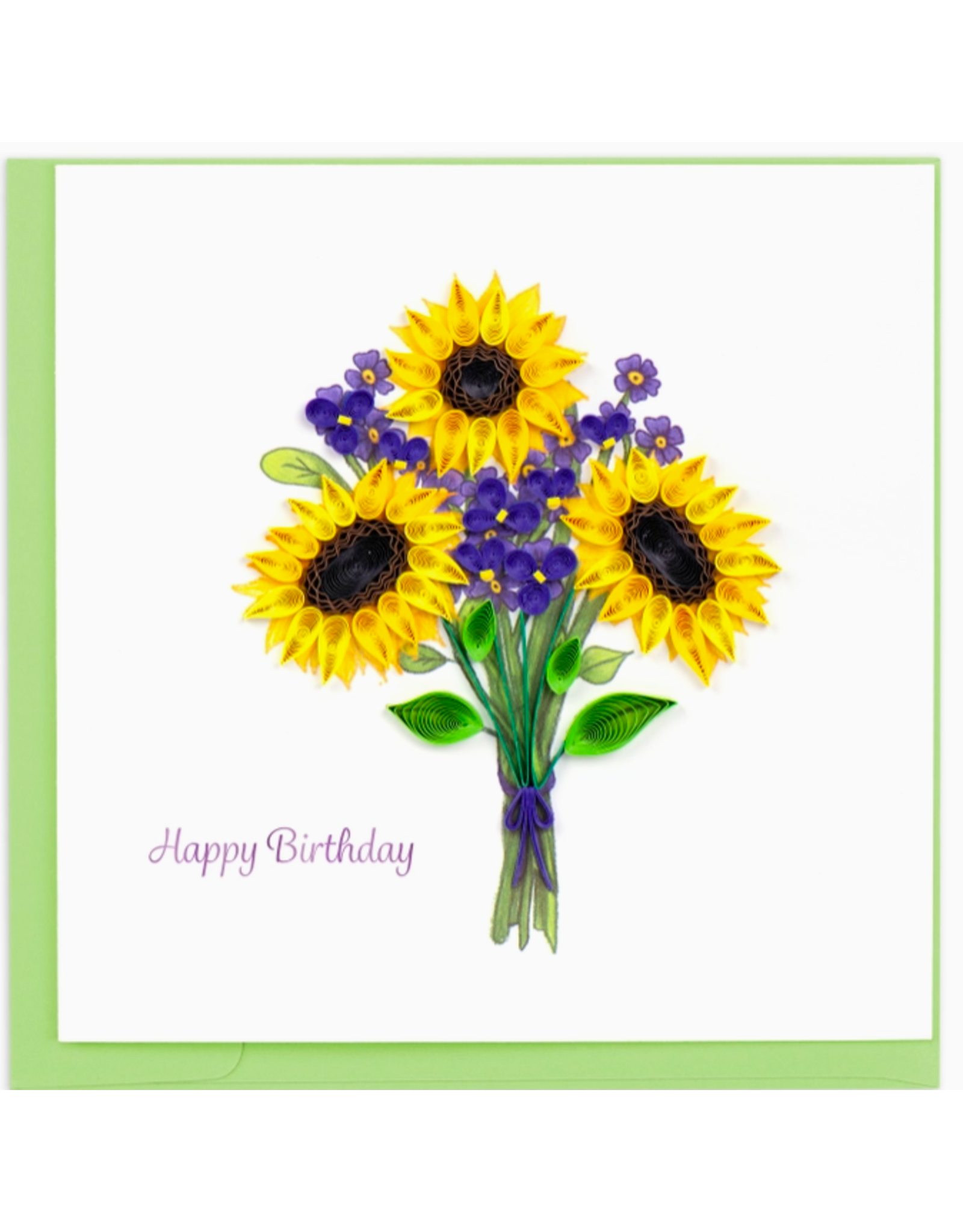 Trade roots Sunflower Birthday Quilling Card, Vietnam