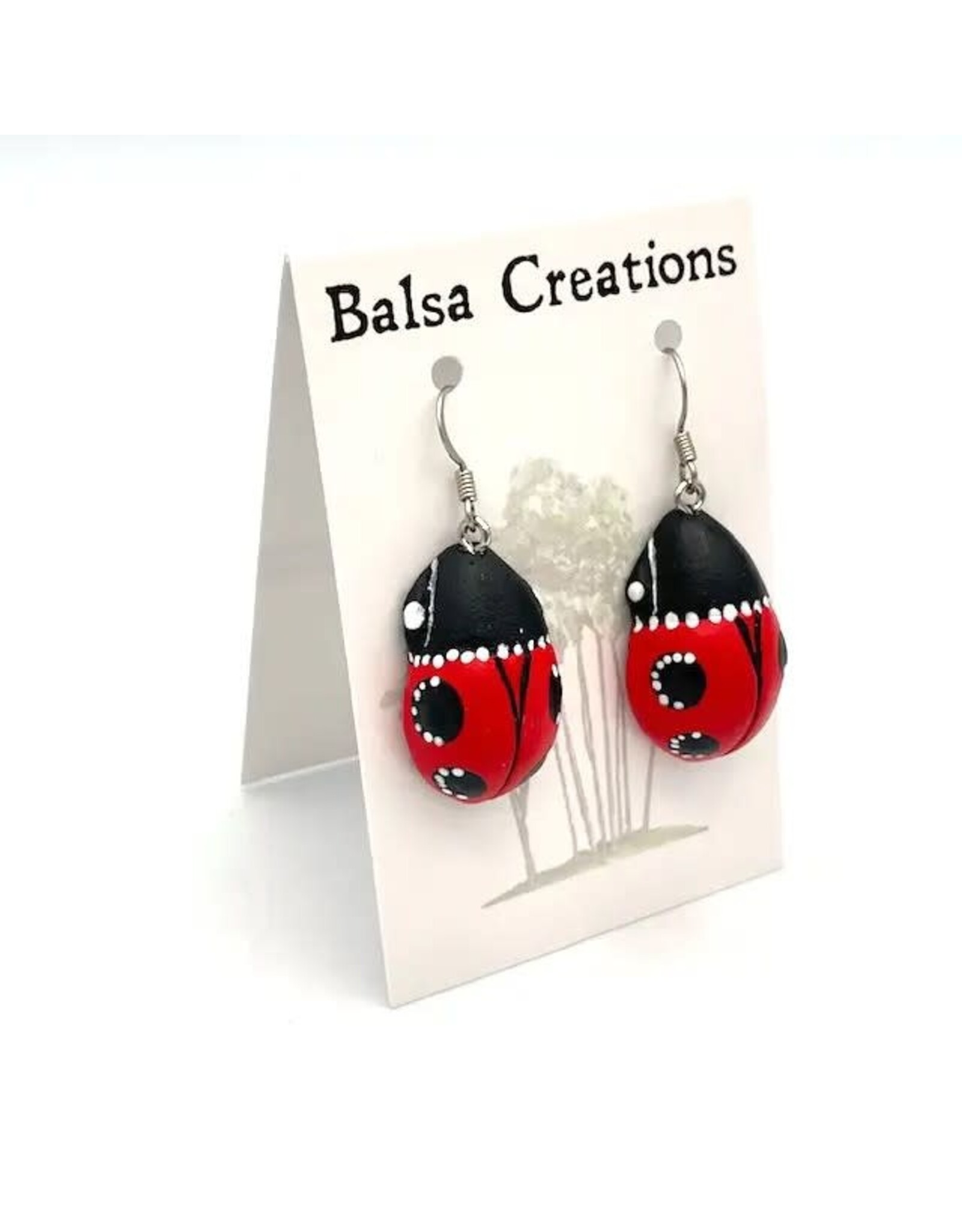 Balsa Wood Earrings, Nicaragua