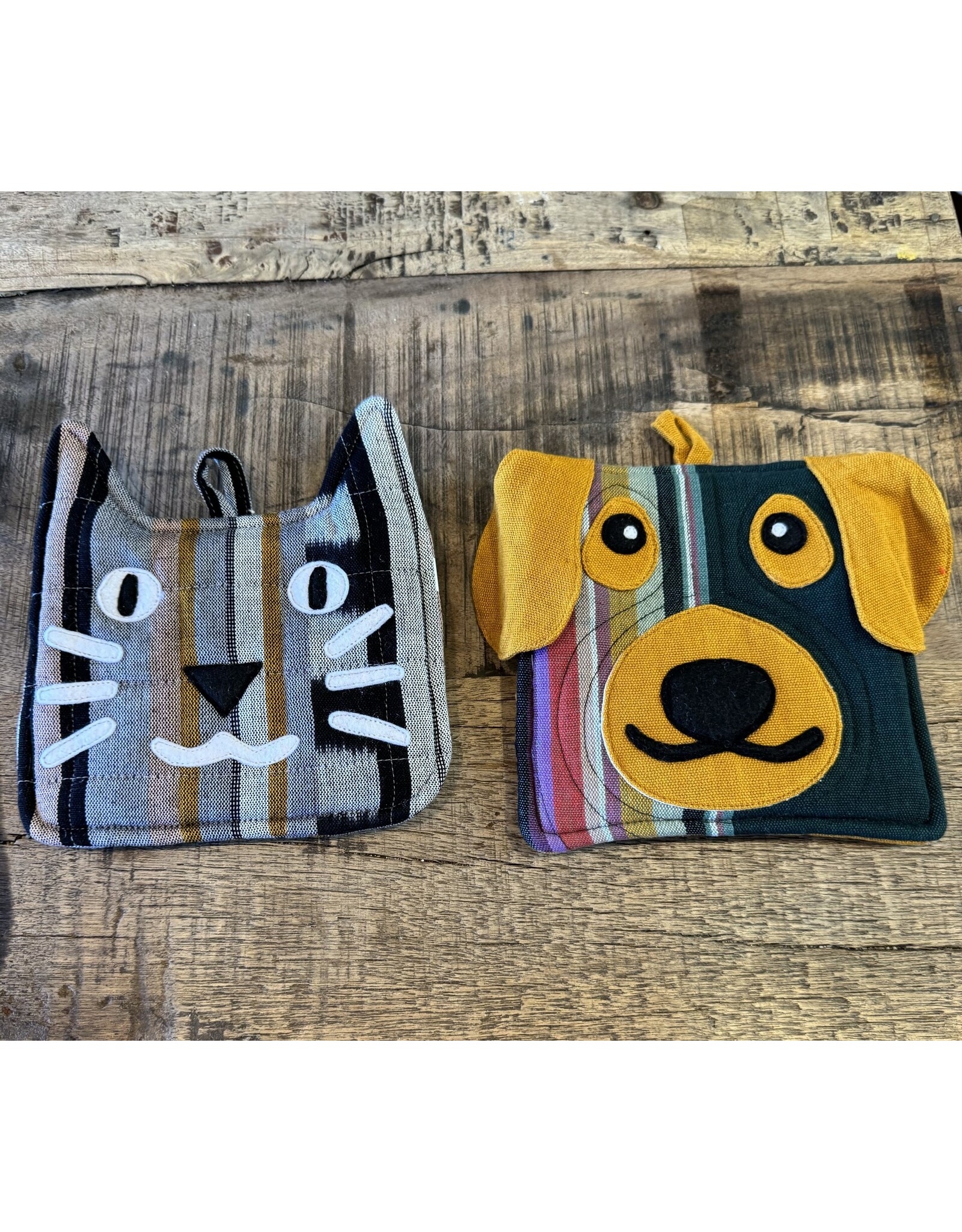 Cat and Dog, Pot Holder, Guatemala