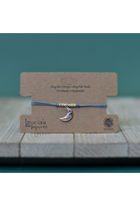 Moon String Bracelet, Light Blue, Guatemala