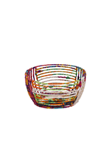 Trade roots Sari Wrapped Fruit Basket Small, India