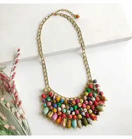 Kantha Waterfall Necklace, India