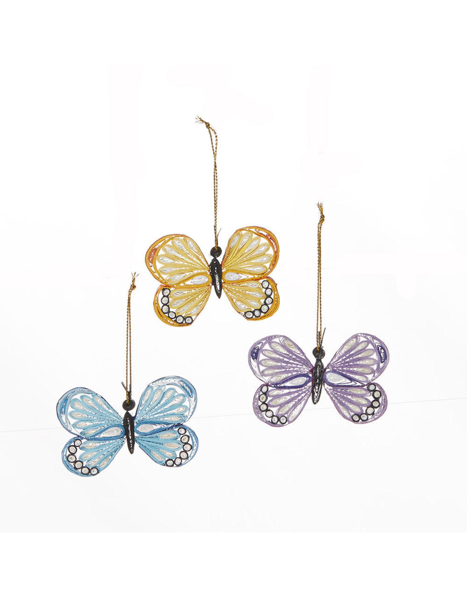 Quilled Butterfly Ornament, Vietnam (SOLD SINGLY)