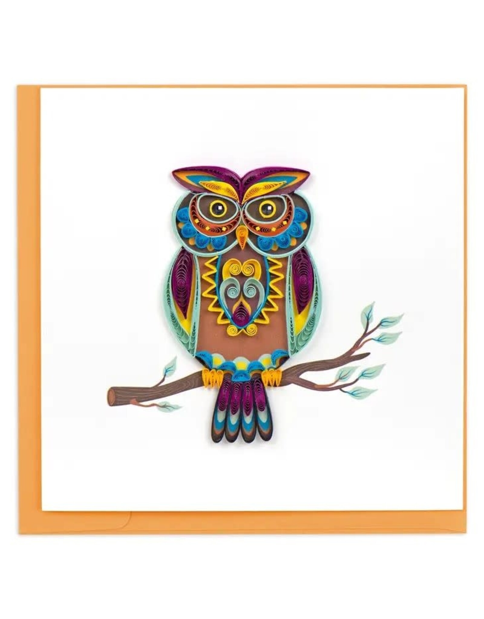Quilled Decorative Owl Card, Vietnam