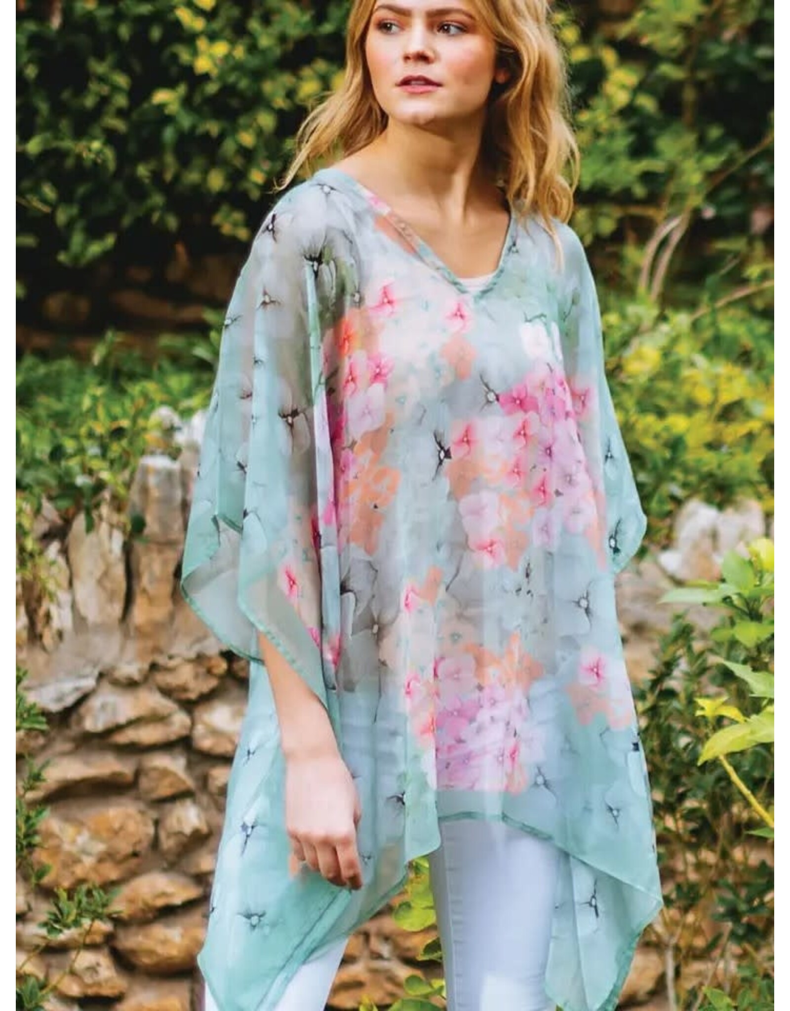 Trade roots Kumari Cupro Tops,  Sage & Rose, O/S, India