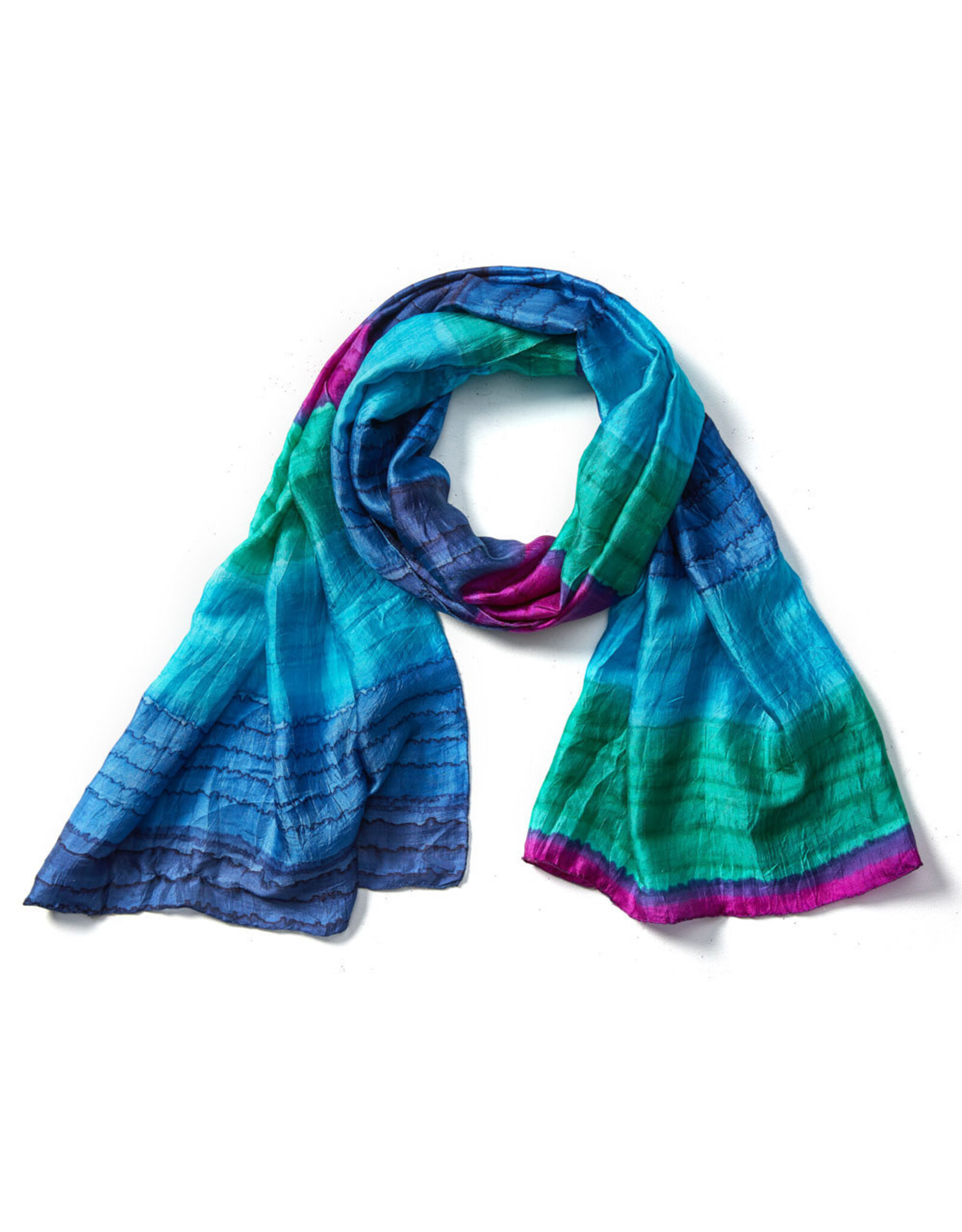 Kalyani Twilight Silk Scarf, India