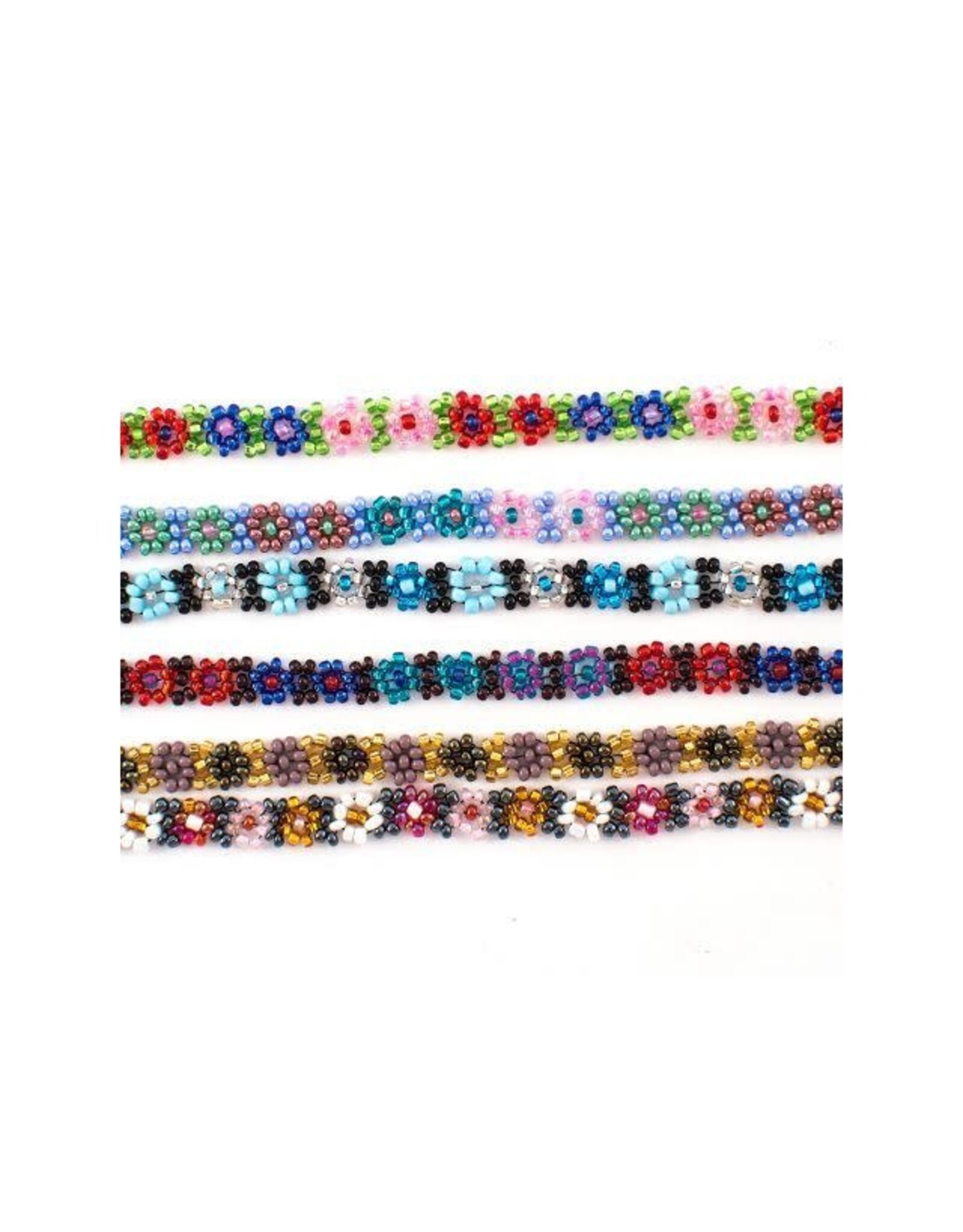 Beaded Flower Anklet, Guatemala