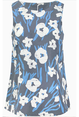 Boardwalk Blouse, Painted Floral Charcoal