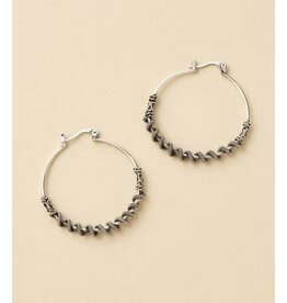 Rani Silver Hoop Earrings, India