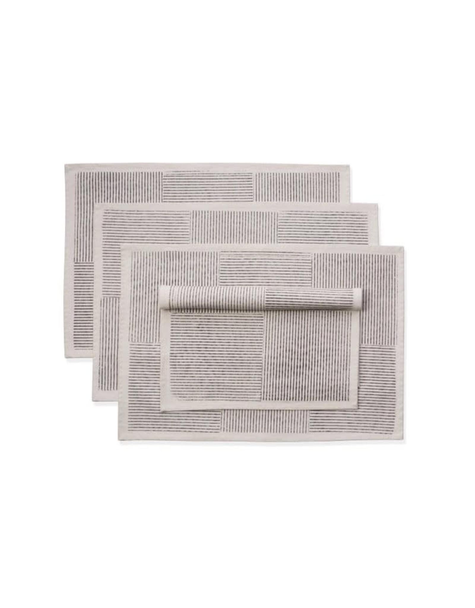 Villa Placemat (Set of 4), Hand Block Printed Cotton