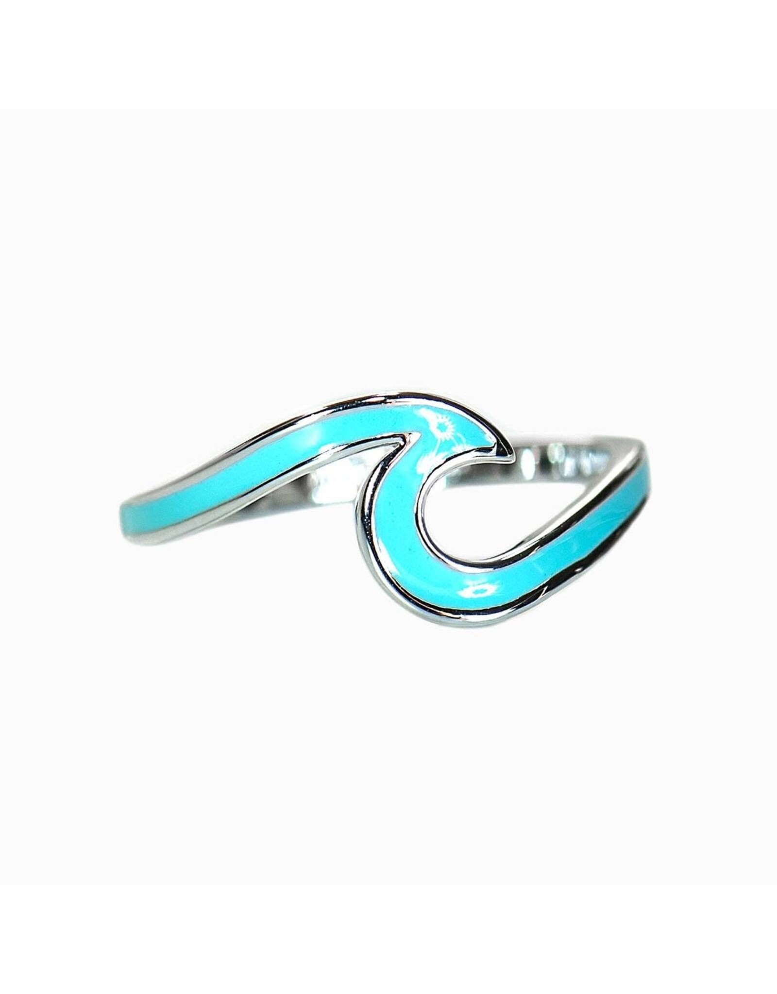 Trade roots Wave Enamel Decal Ring