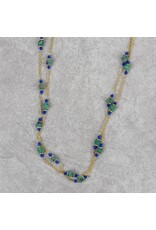 Recycled Sari & Glass Bead Necklace, India