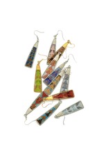Trade roots Triangle in Triangle Earrings, Guatemala