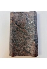 Soapstone Rectangle Concave Tile Soap Dish, India