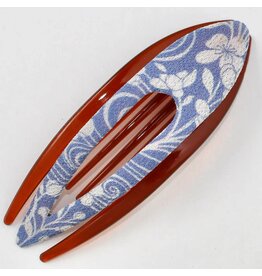 Arch 2 Tone Kimono Clip, Wedgwood, Medium, Thailand