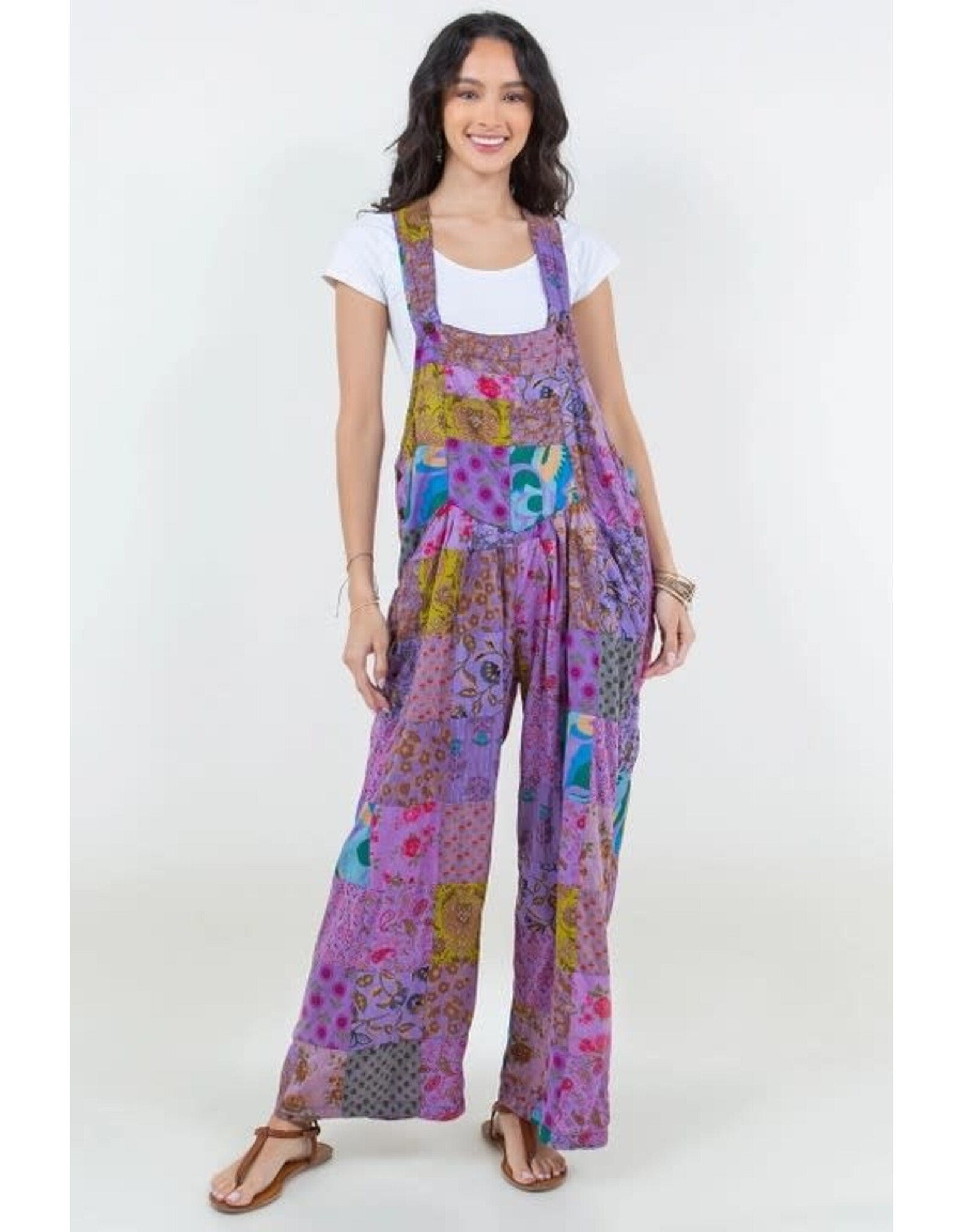 Patchwork Cotton Overalls, Nepal