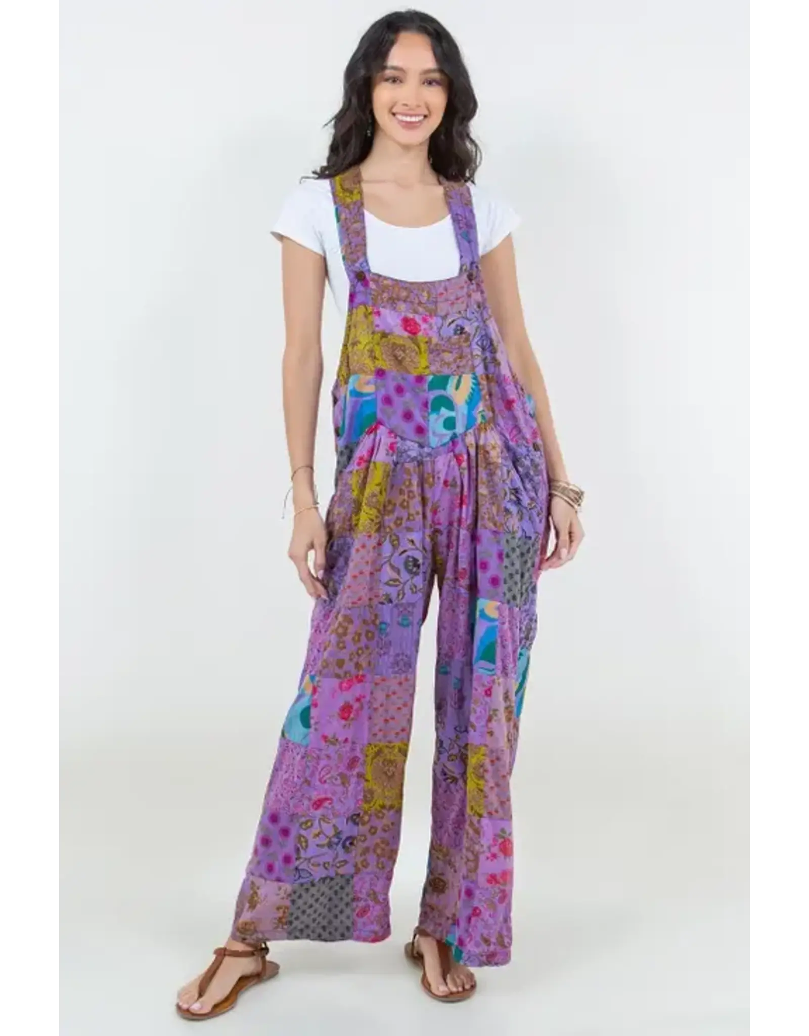 Patchwork Cotton Overalls, Nepal