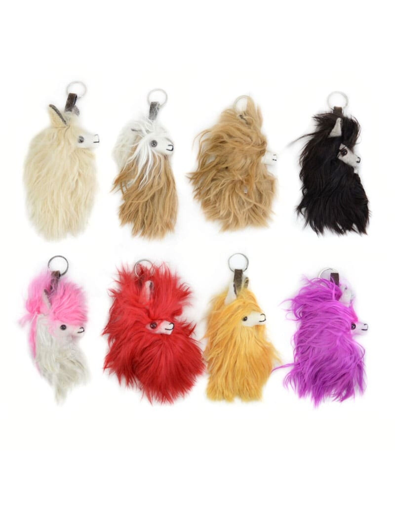 Alpaca Llama Head Keychain, Peru (sold individually)