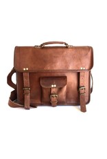 Trade roots Leather Laptop Bag, India