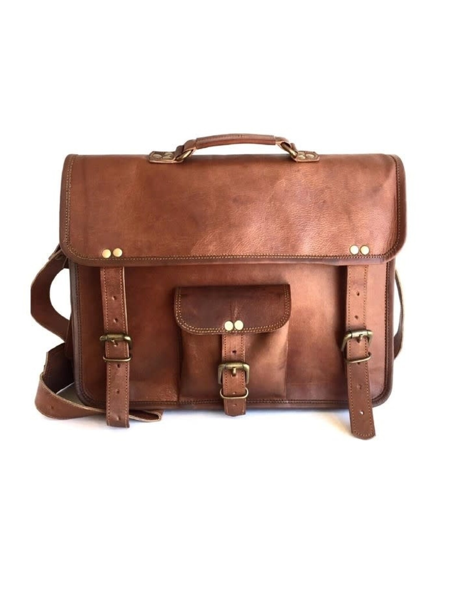 Trade roots Leather Laptop Bag, India