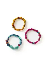 Priya Scrunchie Bracelet, Set of 3, India