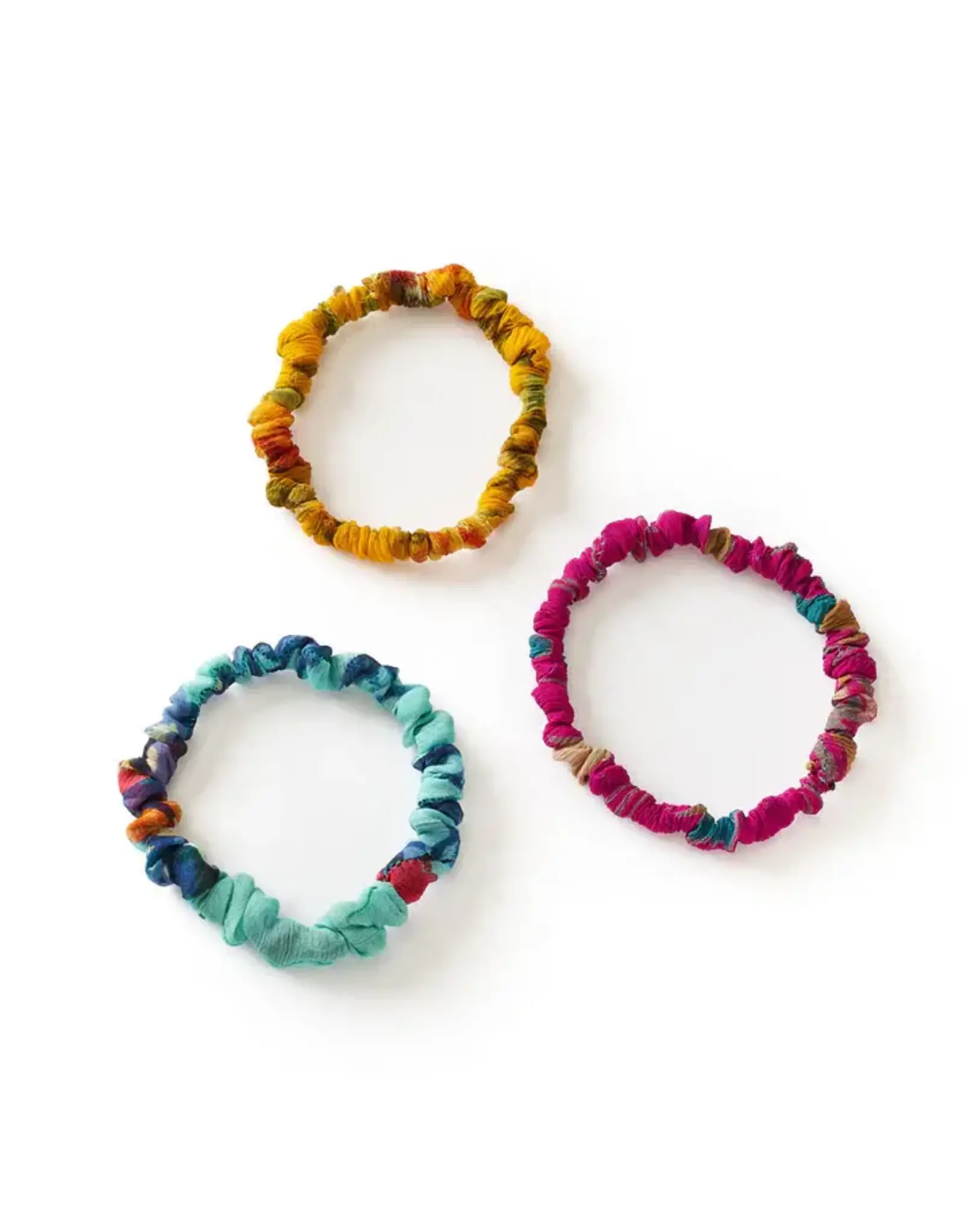 Priya Scrunchie Bracelet, Set of 3, India
