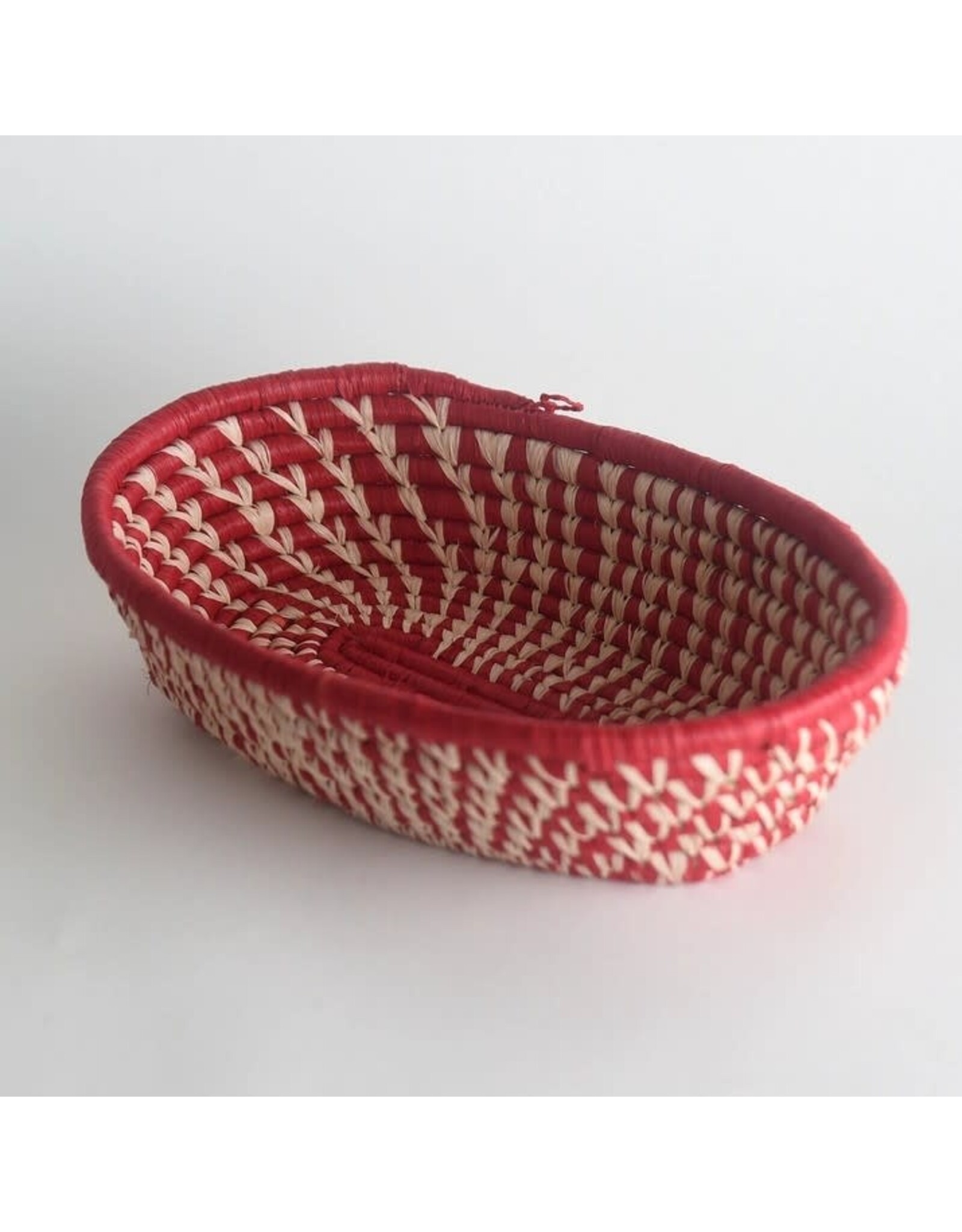 Oval Raffia Basket, Uganda