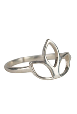 Silver Lotus Ring, India
