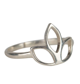 Silver Lotus Ring, India