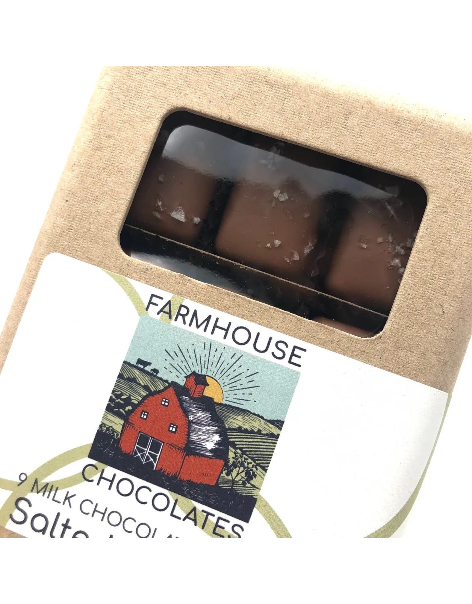 9 Piece Box Milk Chocolate Covered Salted Caramels