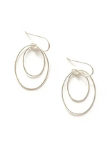Oval Simplicity Sterling Earrings,  India