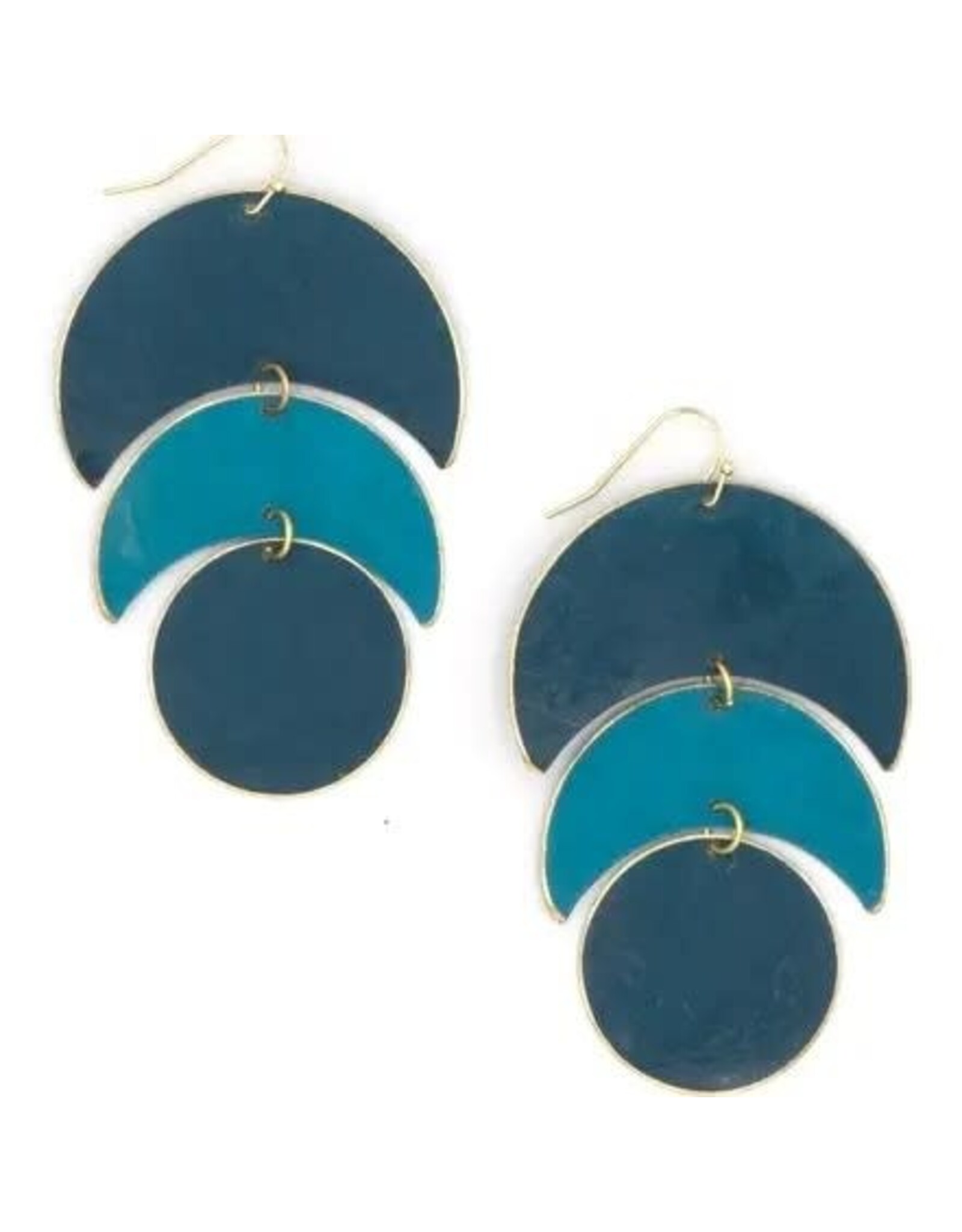 Trade roots Moon Phase Earrings, India