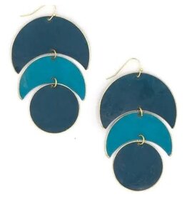 Trade roots Moon Phase Earrings, India