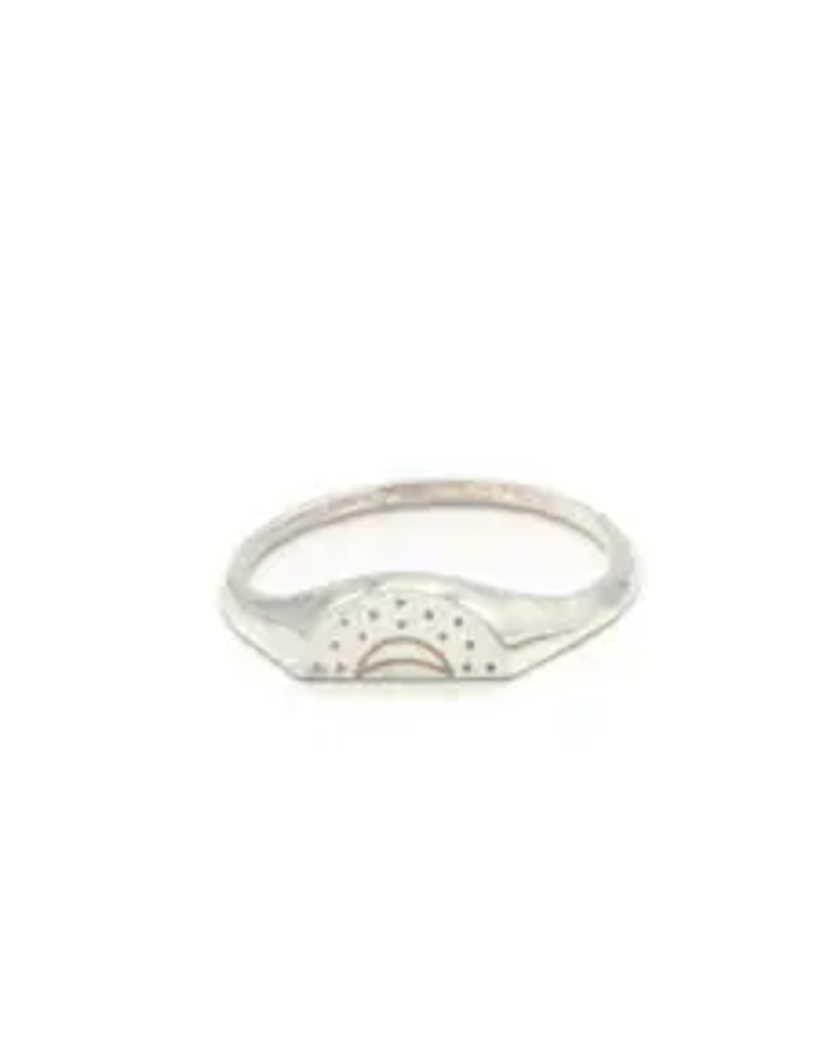 Sun  OR  Moon Sterling Ring,  Size 7, India