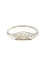 Sun  OR  Moon Sterling Ring,  Size 7, India