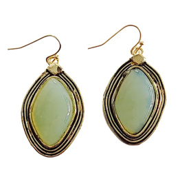 Stevie Dangle Recycled Glass Earrings, India Stevie Dangle Recycled Glass Earrings, India