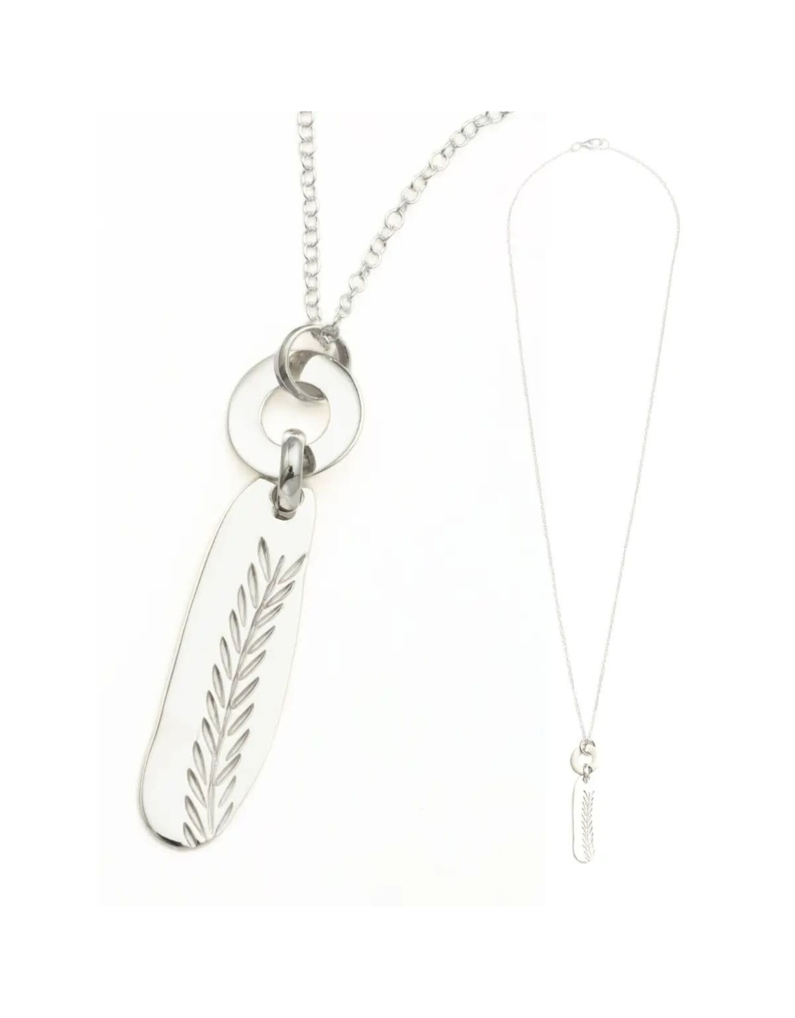 Wild Grass Sterling Silver Pendant Necklace, India