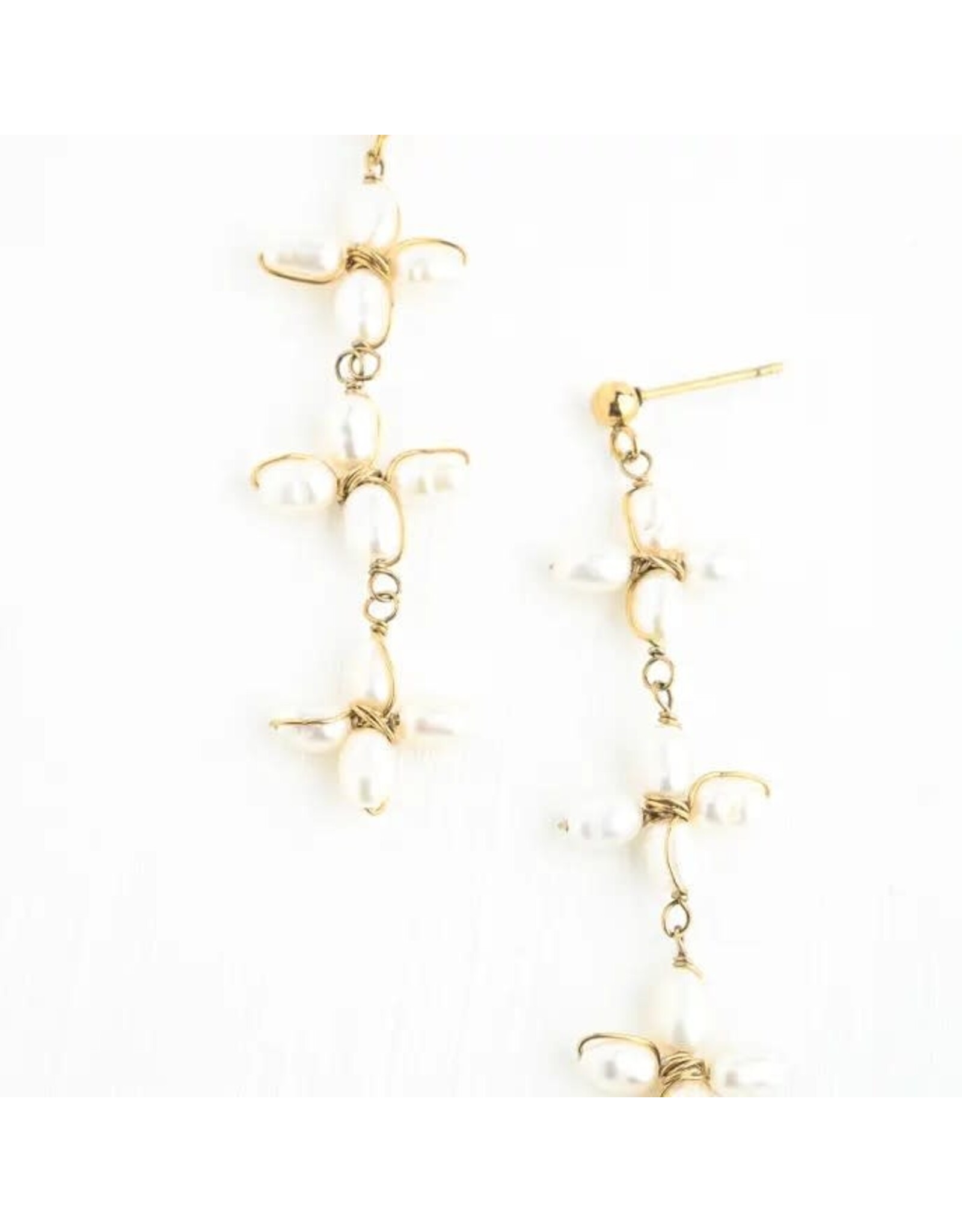 Pearl Bloom Drop Earrings, Asia