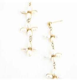 Pearl Bloom Drop Earrings, Asia