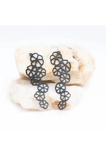 Citrus Inner Tube Rubber Earrings, USA. LARGE