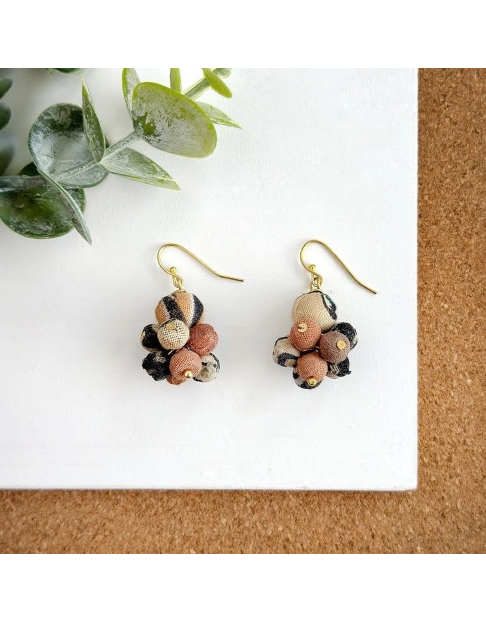 Kantha Desertscape Drop Earrings, India