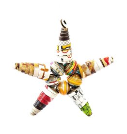Paper Mache Star Ornament, Haiti